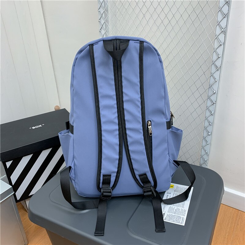 Women's Backpack Student School Bags For Girls Contrast Color Travel Bag