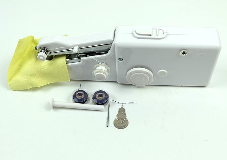 Mini Portable Handheld sewing machines handy stitch Sew needlework Cordless Clothes Fabrics Electric Sewing Stitch Set DIY tool: only machine