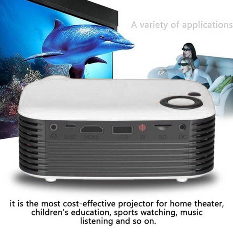 Mini Projector, Draagbare Led Pico Video Projector, Kleine Pocket Home Telefoon Projector Met Hdmi Usb Interfaces