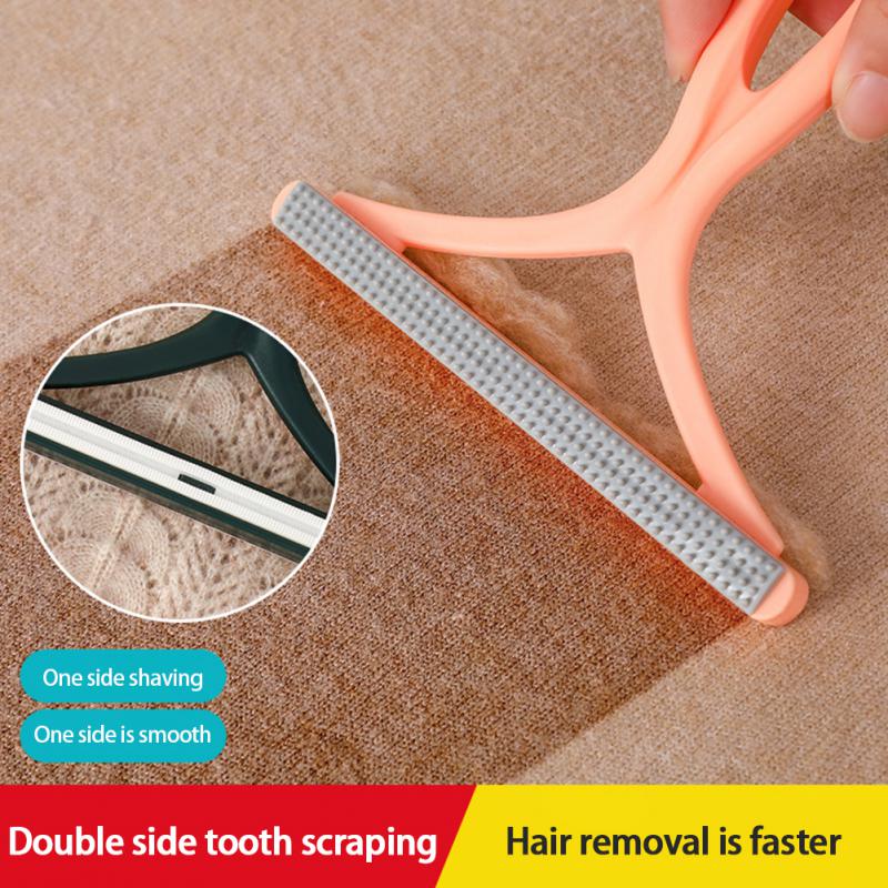 Upgraded Lint Remover Double Sided Portable Manual Clothes Fuzz Sweater Lint Roller Hair Clean Brush Winter Coat Shaver Remover