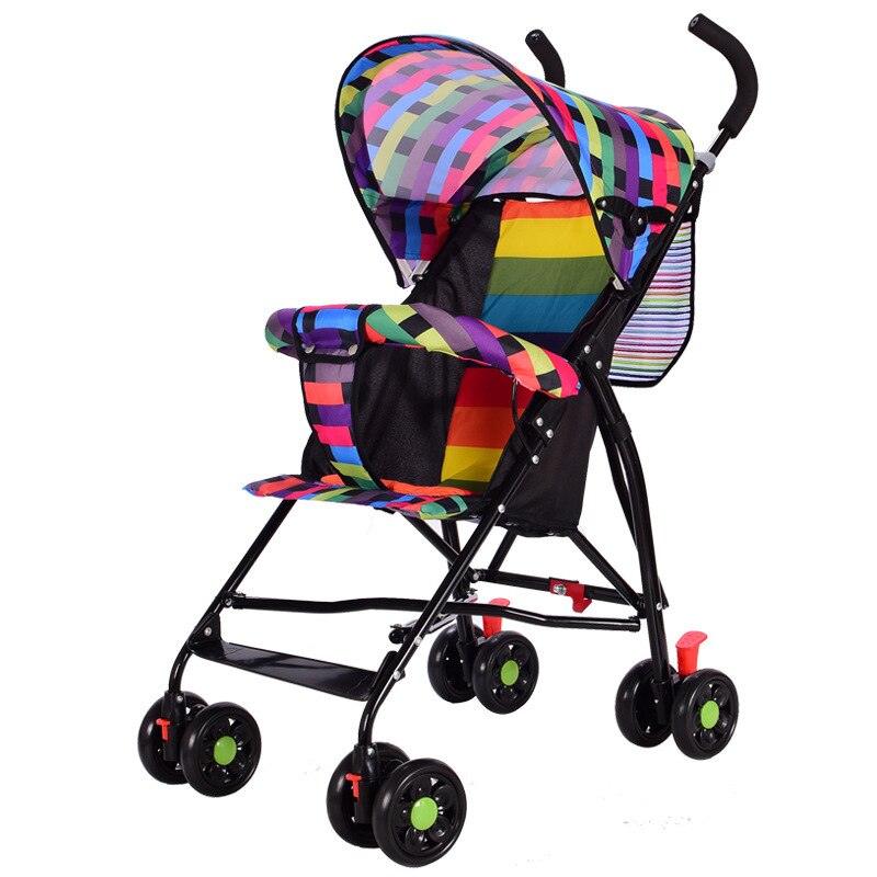 Stroller Lightweight Folding Children Trolley Simplicity Buggy Portable Stroller Baby Four Wheel Cart