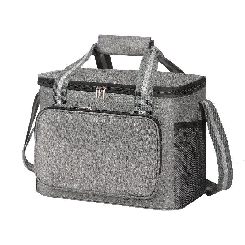 Koeltas Rugzak Picknick Thermische Voedsel Levering Ijs Thermo Lunch Camping Koelkast Geïsoleerde Pack Accessoires Benodigdheden: A Gray