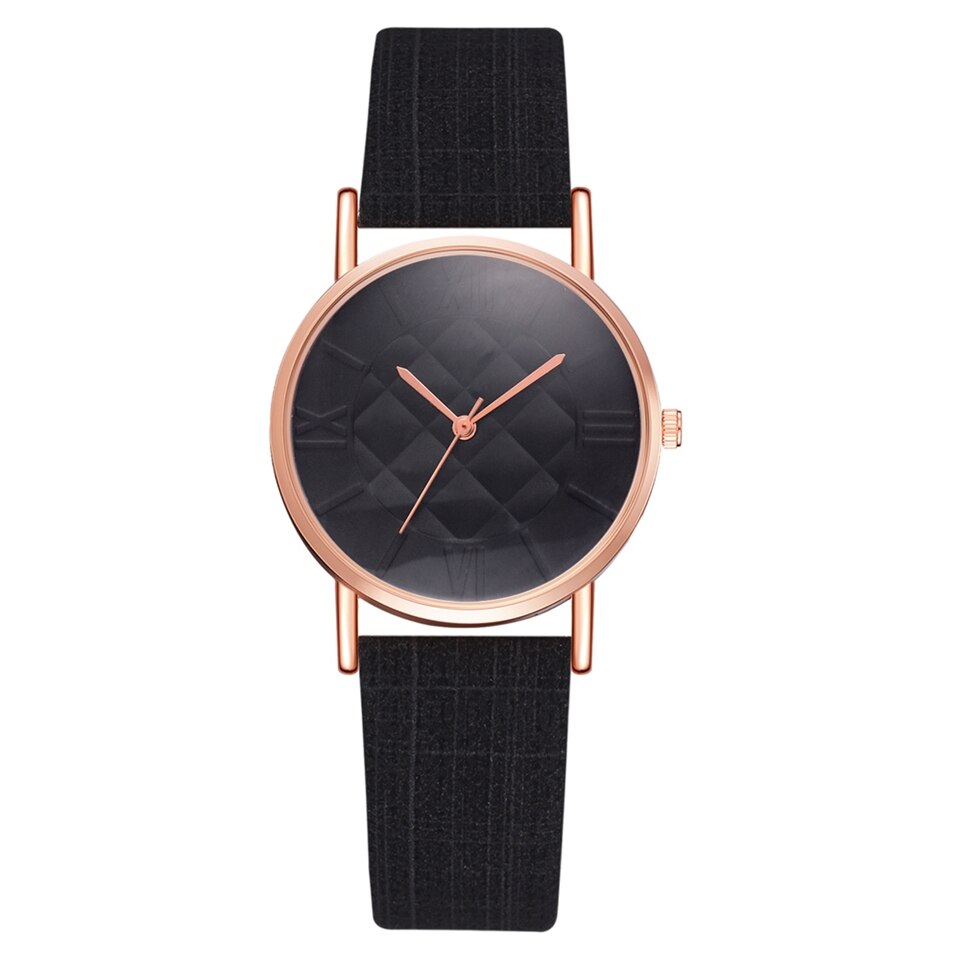 Reloj De Pulsera De Cuarzo Con Correa De Cuero Para Mujer, Cronografo De Marca Superieure De Lujo, informele, Kleur Blanco: Small Black