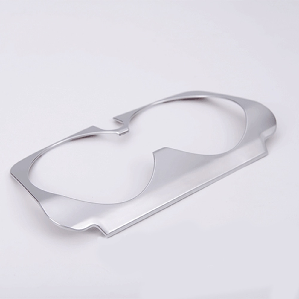 Rustproof Cup Holder trim Cover Sticker For Mercedes Benz C E GLC Class W205 W213 Cup Holder Cover Trim Center Console Accessor