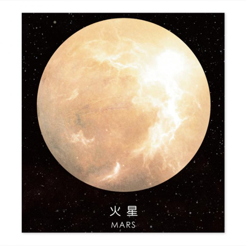 Paper Sticky Notes Space Planet Memo Pad Cute Art Paper For Girl Space Paper Sticky Notes Household Necessary: 05