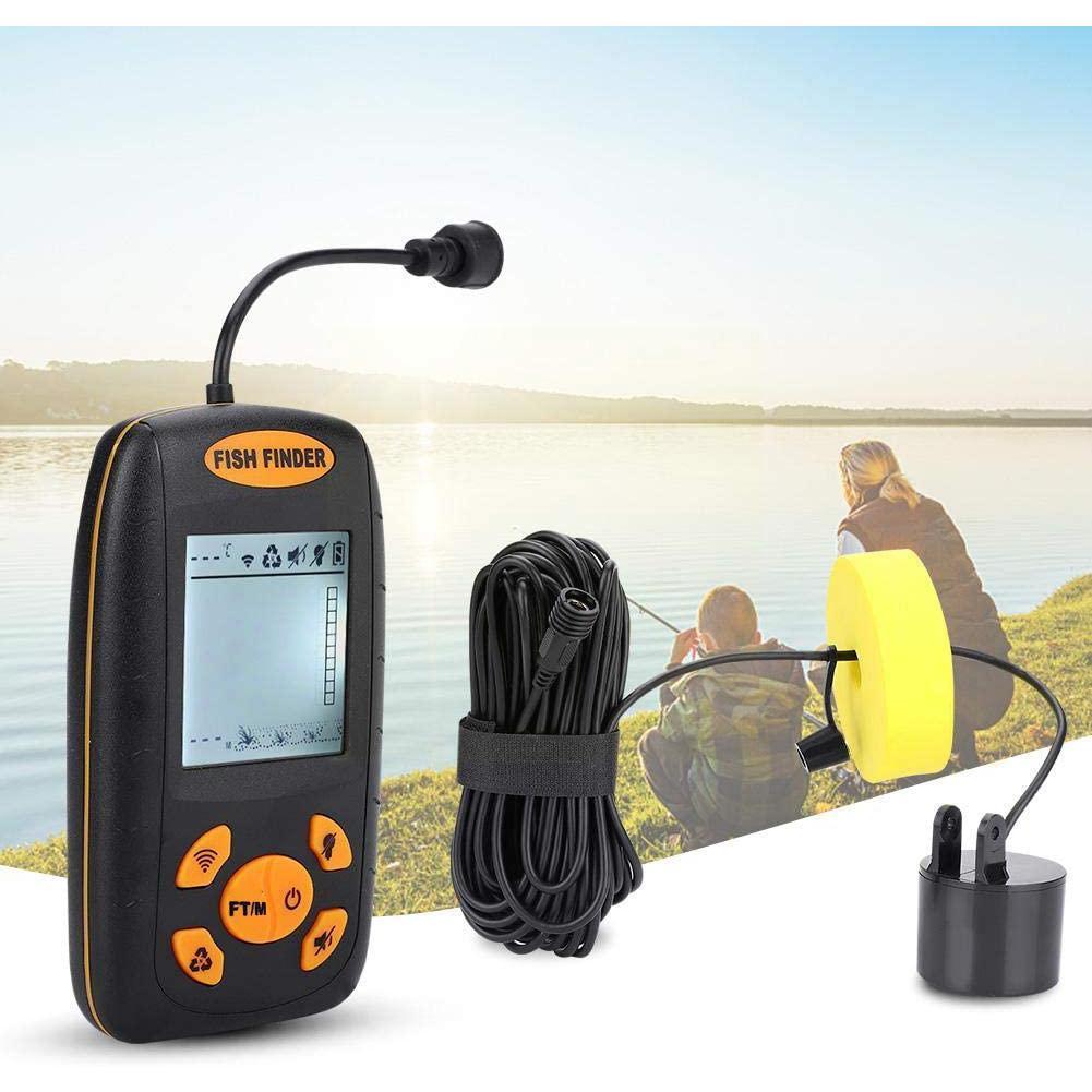 100m Lcd Portable Sonar Sensor Fish Finder Fishfinder Beam Deeper Display Alarm Sounder Fishing Transducer Finder With F0a7