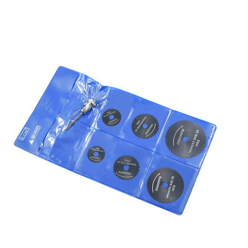 7pcs Mini HSS Saw Cutter Rotary Tools Woodworking Plastic Cutting Disc Wheels