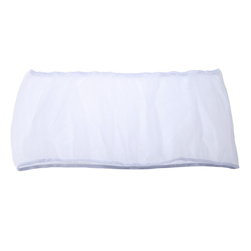 1pc Bird Cage Net Nylon Mesh Net Cover Guard Pet Birds Parrot Cage Food Catcher Soft Parrot Bird Cage Nets: White / L