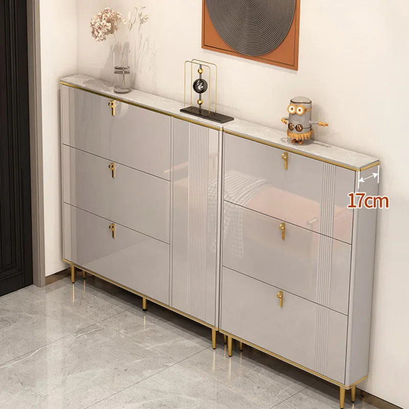 Rom skoskap organizer tre smal oppbevaring skohylle plassbesparende display arredamento bibliotekmøbler