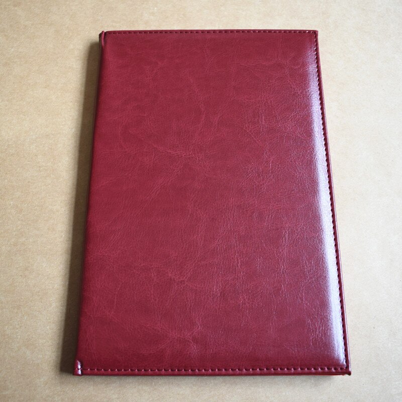 Blank certificate Blue red brown A4 paper Speech book Leather material Can DIY logo Certificate cover: Brown