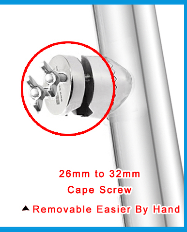 Rail Mount stainless steel 316 fishing rod rack holder pole bracket support with clamp on 3/4 to 1-1/4 inch marine boat hardware: Orange