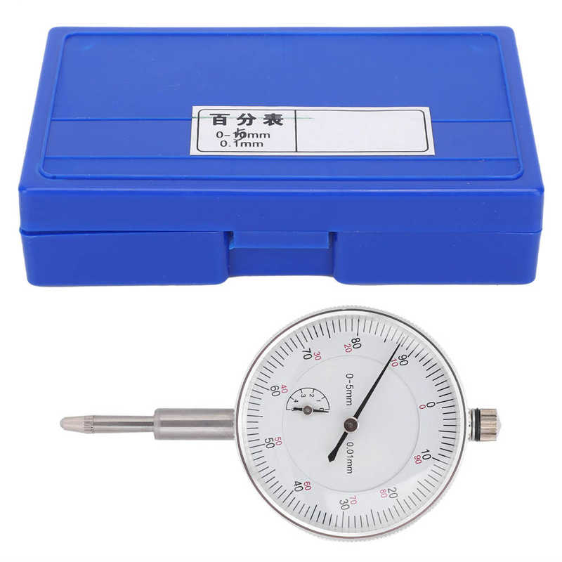 0-5mm Dial Test Indicator High Accuracy 0.01mm Dial Indicator Gauge Manual Industrial Measuring Tools