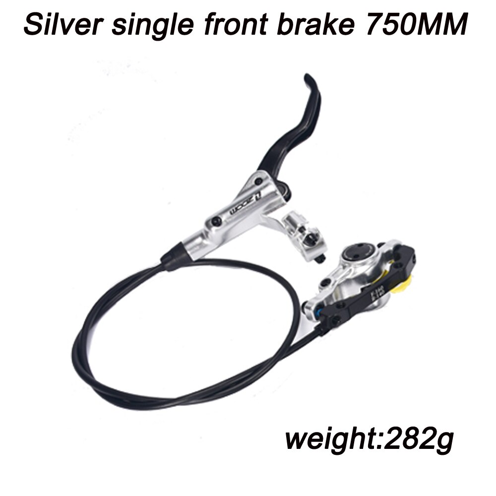 Zoom Mtb Fiets Hydraulische Rem Geïntegreerde Olie Rem Schijfrem Mtb Fiets Voor/Achter Hydraulische Schijfrem: Silver single front