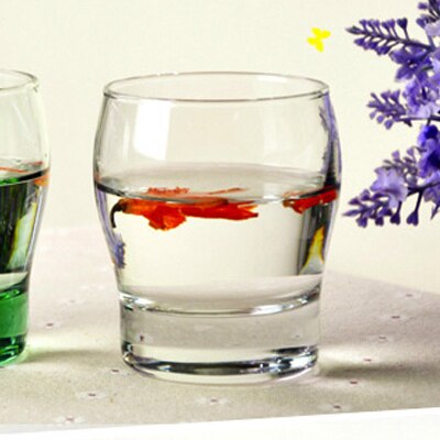 2 pièce/ensemble vitrail tasse café bleu tasse résistant à la chaleur tambour boisson tasse transparent verre à vin bière drinkware: B Transparent 207ml