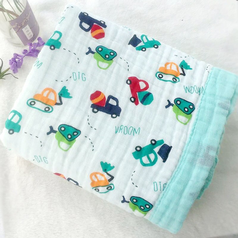 2- lags musselin bomull babytepper babysengetøy nyfødt swaddle wrap tykkere muslin bomull swaddle nyfødt swaddle
