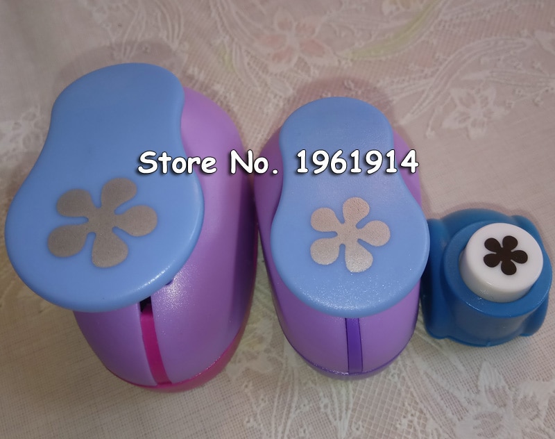 3PCS Flower Petal Shaped craft punch set School Scrapbook DIY Paper Cutter EVA foam Flowers Hole Punches
