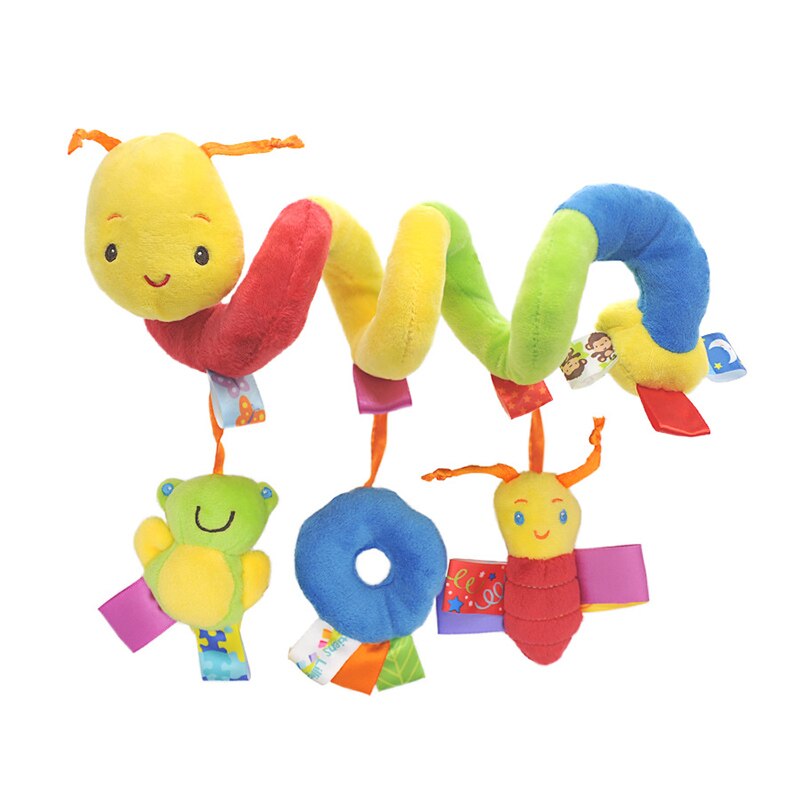 Baby Rattles Mobiles Children Activity Spiral Crib Bed Bell Baby Playing Kids Stroller Newborn Educational Toy for Children: Style A