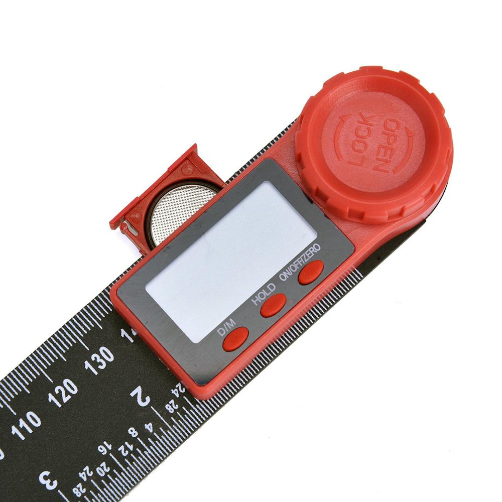 200mm Digital Protractor Ruler Inclinometer Goniometer Level Measuring Tool Electronic Angle Gauge Stainless Steel Angle Ruler