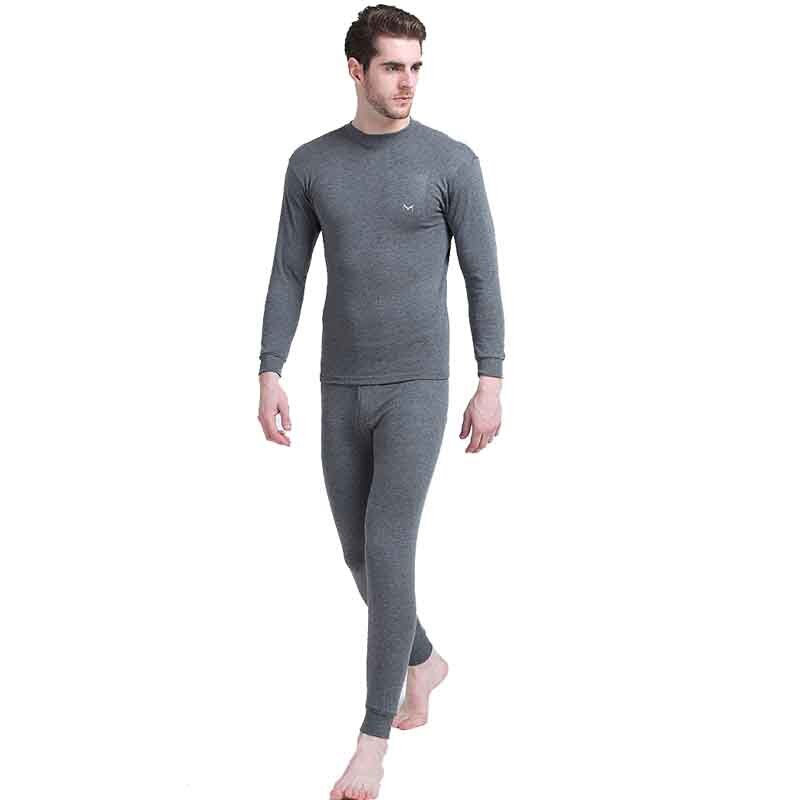 Conjunto de ropa interior térmica para hombre, camisetas cálidas de invierno, ropa interior térmica ultrasuave de Color sólido, Calzoncillos largos cálidos, novedad: Deep gray / XXL