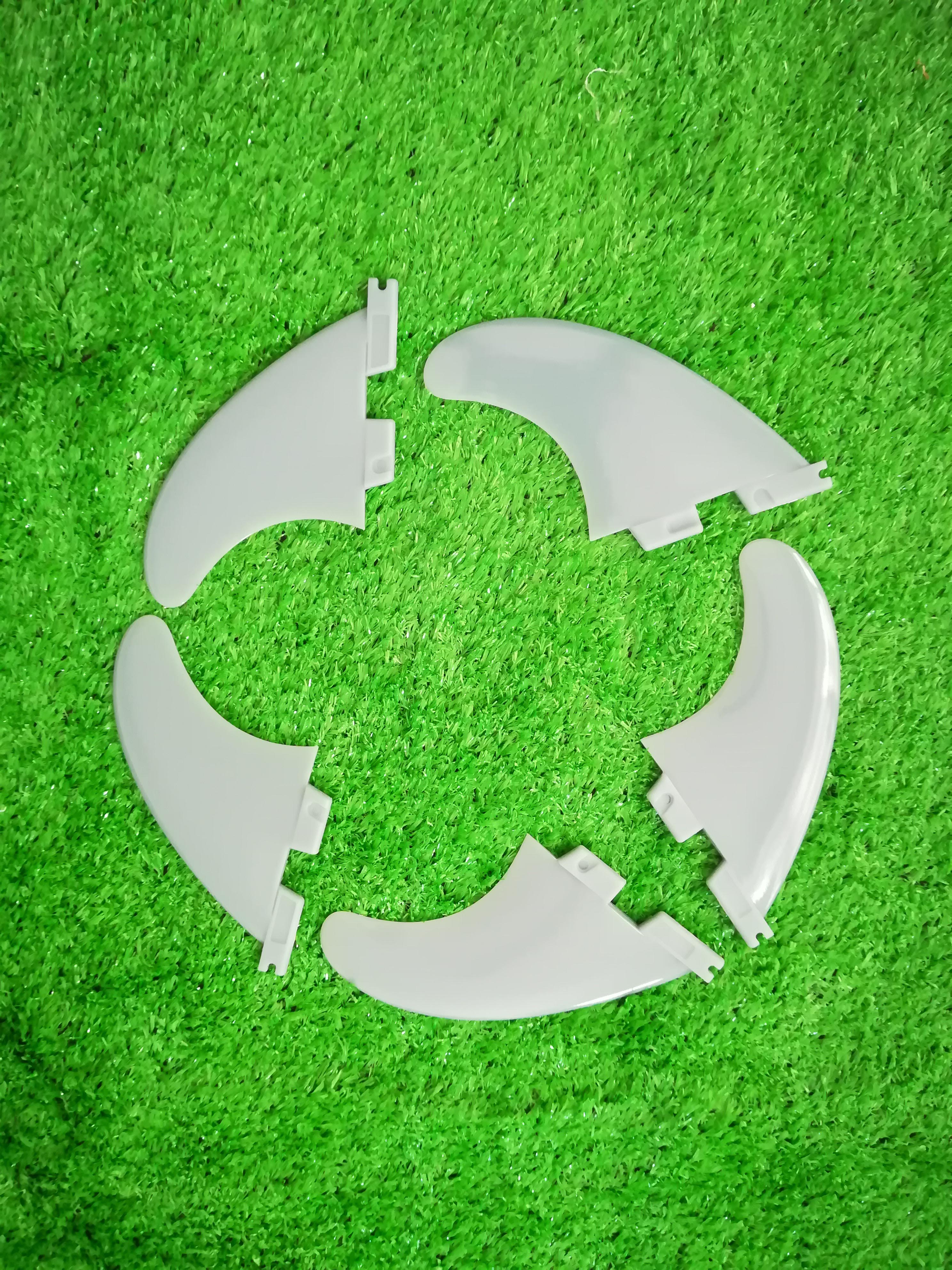 Plastic FCS II Twin Or Thruster Surfboard Shortboard Surf Fins For