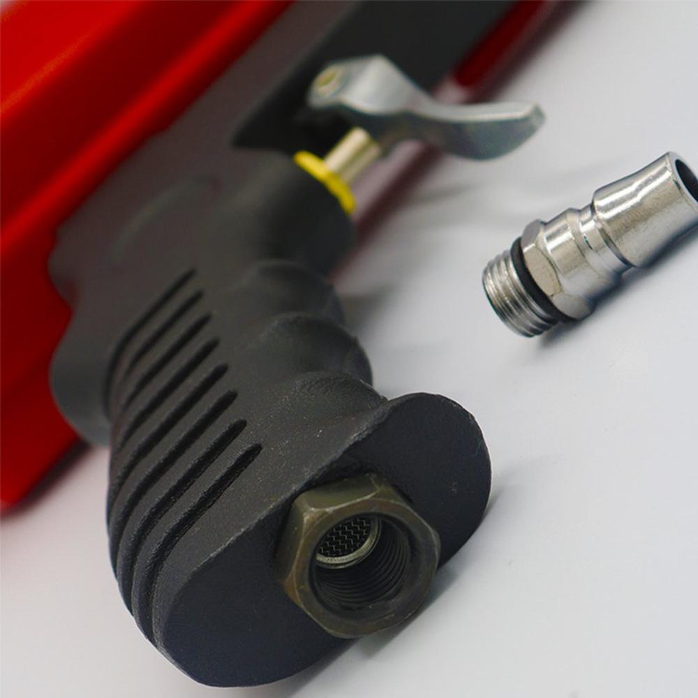 90PSI Portable Gravity Sandblasting Gun Pneumatic Small Sand Blasting Machine Adjustable Rust Blasting Device Set