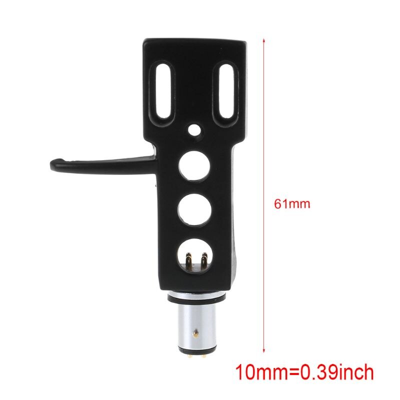 Turntable headshell mount universal lp phono cartridge replacement phonograph head holder stylus lead wire