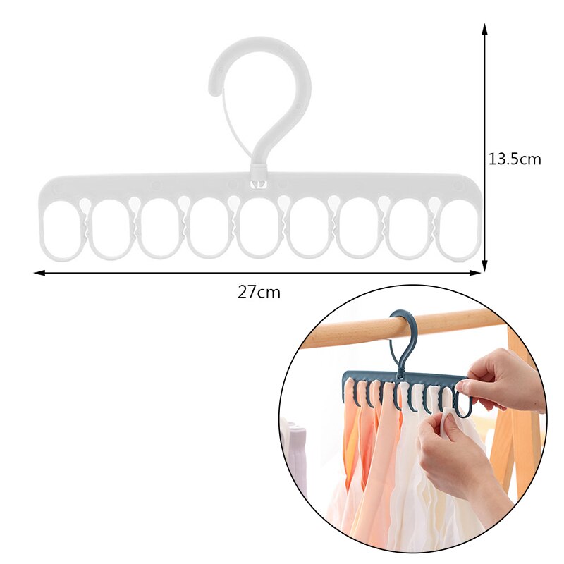 Indoor 8 Holes Clothes Window Hanger Frame Drying Rack Balcony Laundry Hanging for Home Practical Organizers Laundry Dryer: B White
