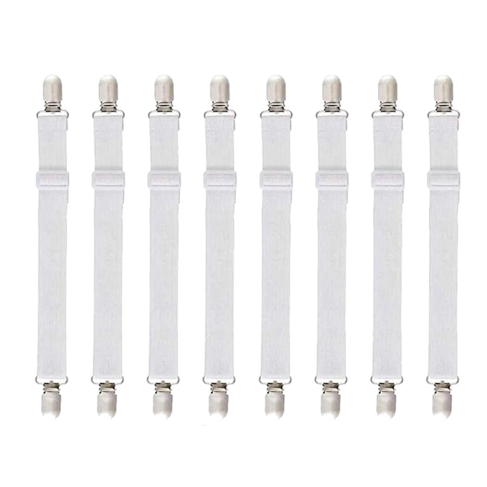 8 teile/los Weiß Bettlaken Greifer Rutschfeste Decke Matratze Abdeckung Sofa Bett Befestigungen Elastische Clip Halfter Bettwäsche Halfter