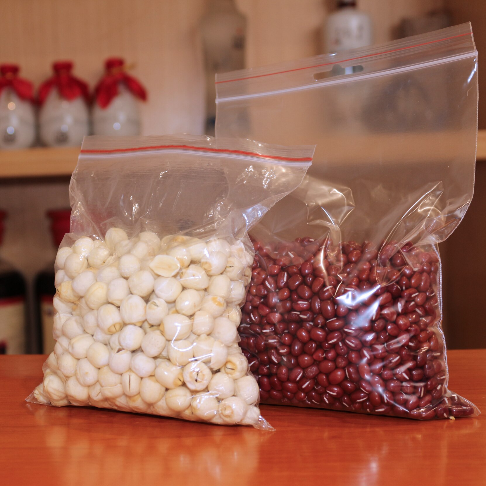 100pcs Zip Lock Ziplock Bags food preservation bag Trinket bag