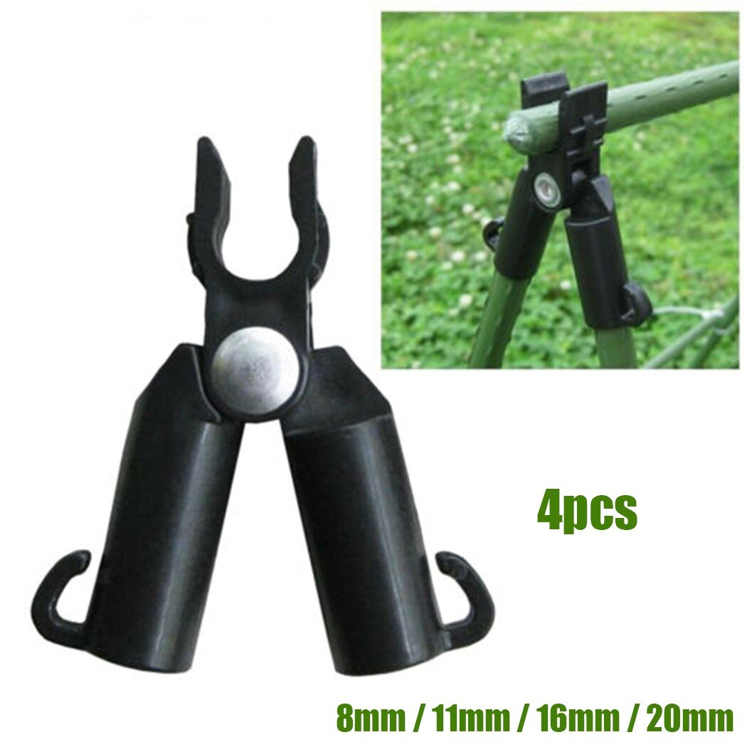 Trellis Clip 4PCS 8-20MM Angled Black Connecting Connector Gardening PP