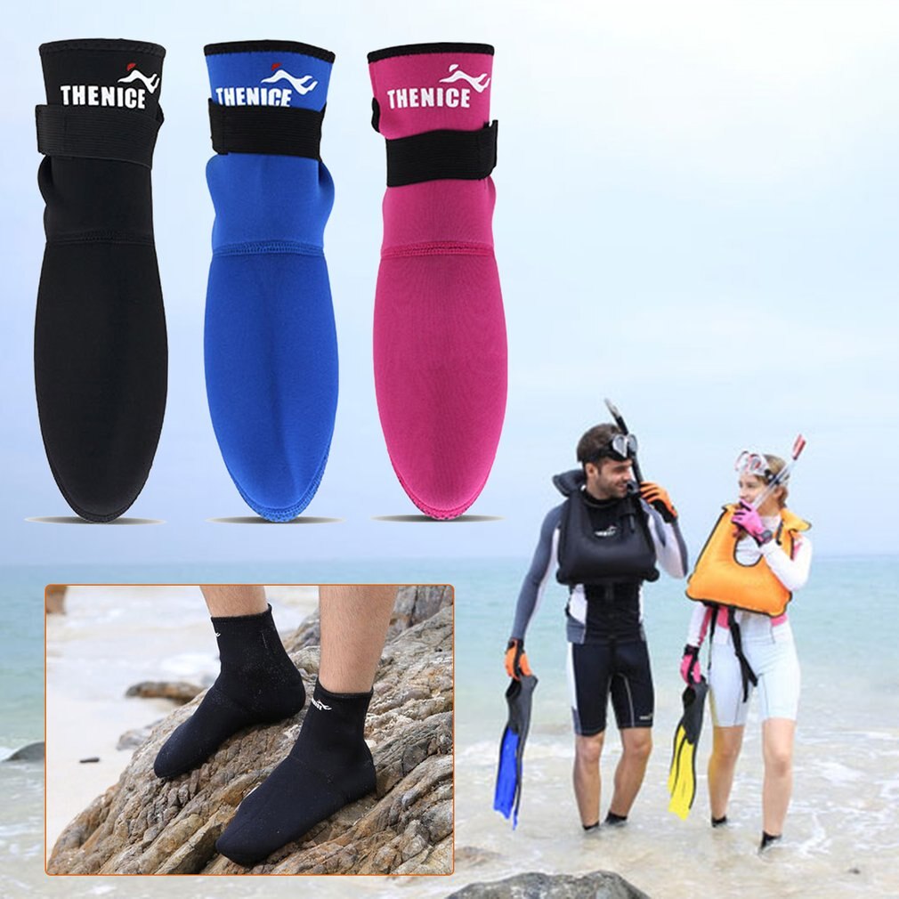 Abrasion Resistant 3mm Scuba Diving Fin Socks Snorkeling Shoes Beach Boots Wetsuit Prevent Scratches Non-slip Swimming Seaside