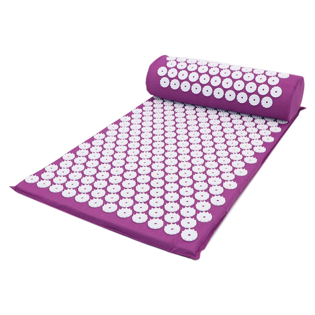 Massage Mat Pillow Set Home Gym Fitness Muscle Relaxation Yoga Mat Cushion Set Sports Accessory: A