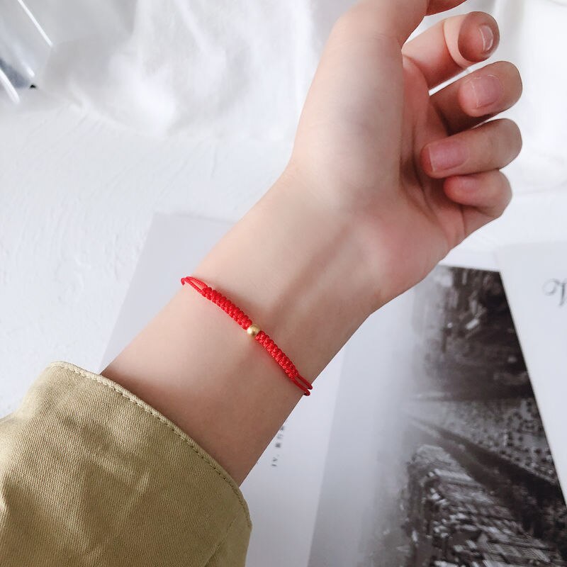 2022 Mode Vrouwen Armband Geluk Rode Touw Geweven Charm Armbanden Voor Mannen Handgemaakte Draad Polsband Voor Koppels