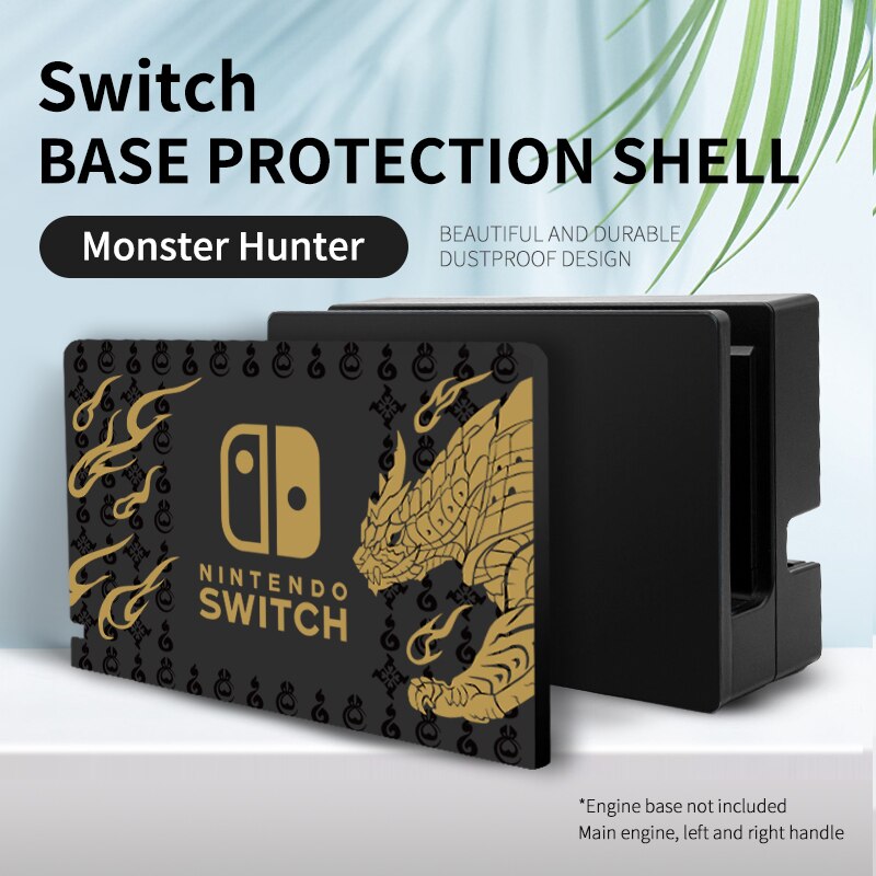 Tapa de balancín con interruptor, paquete de protección del tema Monster Hunter, película de acero, funda de mango, paquete de protección completo