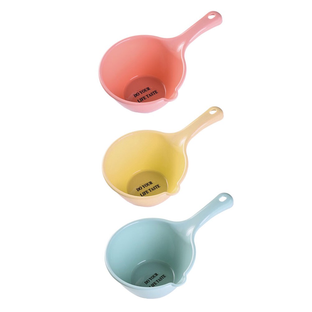 3pcs Water Scoop Kitchen Water Ladle Plastic Ladle Spoons Kitchen Ladles Home Supplies: Default Title