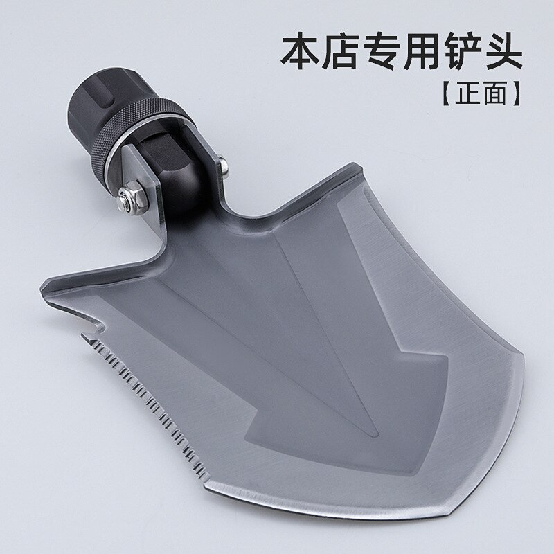 Alpenstock wielofunkcyjny sierp ryby włócznia typu T cztery-sekcja trzymać sześciu sekcji kij z nóż narzędzia samochodowe narzędzia robić materiały zewnętrzne: Special Shovel głowa