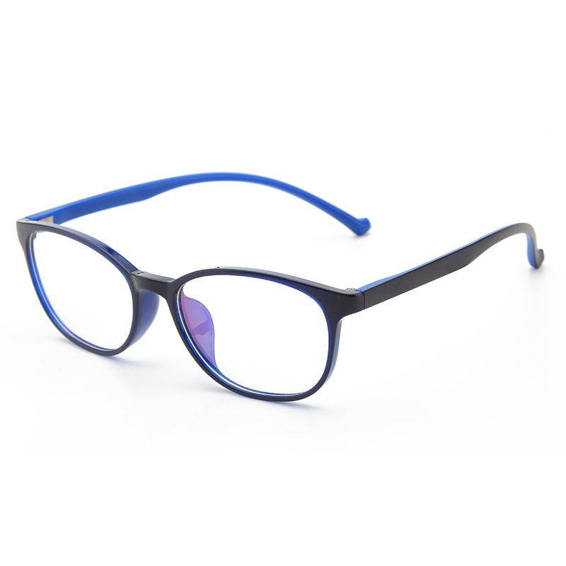 Kinderen Anti Blauw Licht Bril TR90 Frame Jongens En Grils Kids Computer Stralingsbescherming Eyewear: Black-Blue