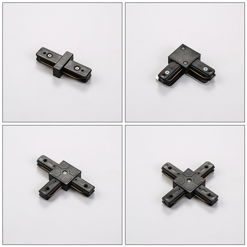 Szyna świetlna doprowadziło 0,5M 1M czarna biała aluminiowa 2-przewodowa lampa szynowa uniwersalna szyna robić reflektorów