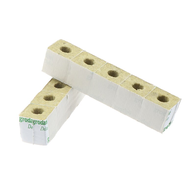 Media hydroponic odla soilless odling block komprimera bas stenull kuber plantering praktisk ventilerande trädgård 50 x 50 x 50mm