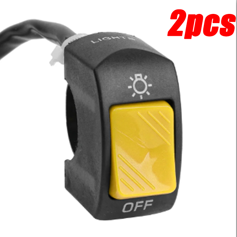 Universal Motorcycle Handlebar Kill Switch on Off Button Modification Button for 22MM Motorcycle ATVs Motorcycles Accessories: Brown