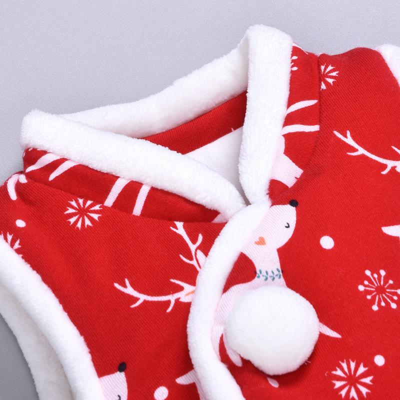 Baby Girls Boy Vest Outfits Christmas Winter Kids Waistcoats Children Warm Coat Infant Sleeveless Jacket Clothes Outerwear