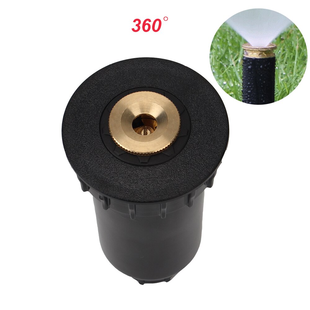 90/180/360 Degree Garden Spray Nozzle Pop up Sprinklers Automatic Lawn Watering Sprinkler Head Irrigation Watering Tool: 360Degree