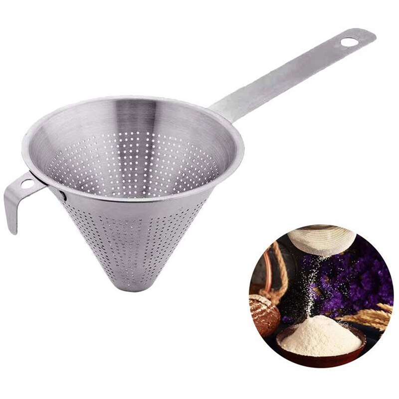 Fine Mesh Filter Cone Sn Filter Food Filter Stainless Steel Cover Filter Kitchen Supplies Baking Tools