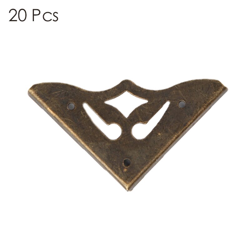 20/30Stck Möbel Metall Handwerk Antike Bronze- Schmuck Kasten Ecke Fuß Holz fallen Ecke Schutz Dekorative Ecke 35mm: G307310