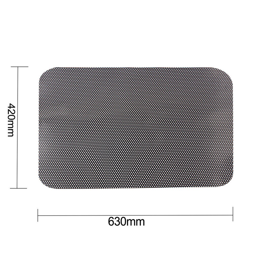 2 PCS Car Side Window Windshield Mesh Film UV with Small Holes Protection Car Sunshade Stickers Static Sun Protector