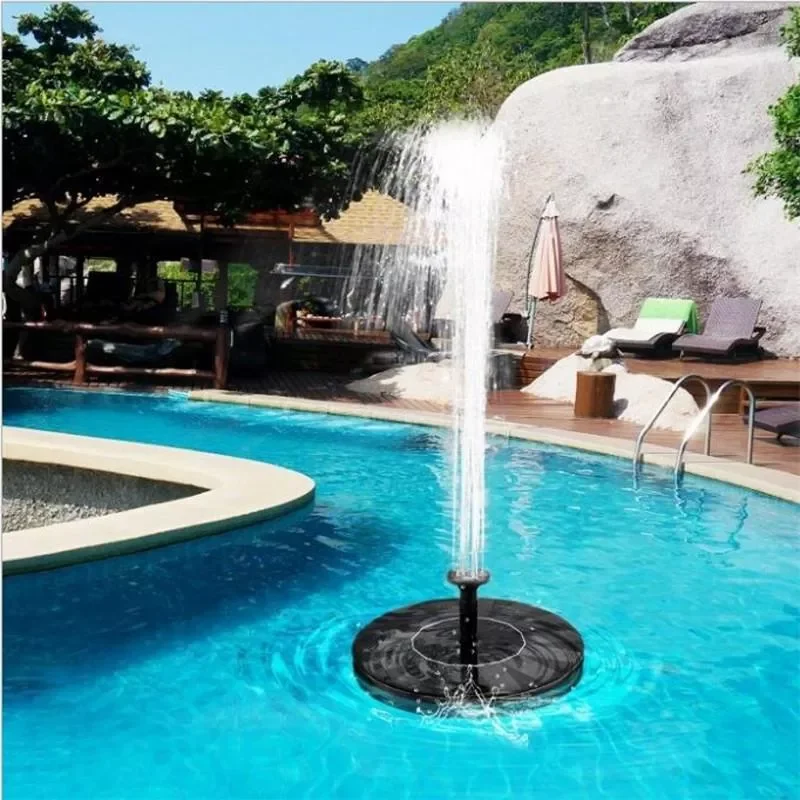 Fuente flotante Solar, fuente Solar flotante, fuente de agua para jardín, decoración de estanque de piscina, fuente alimentada por Panel Solar