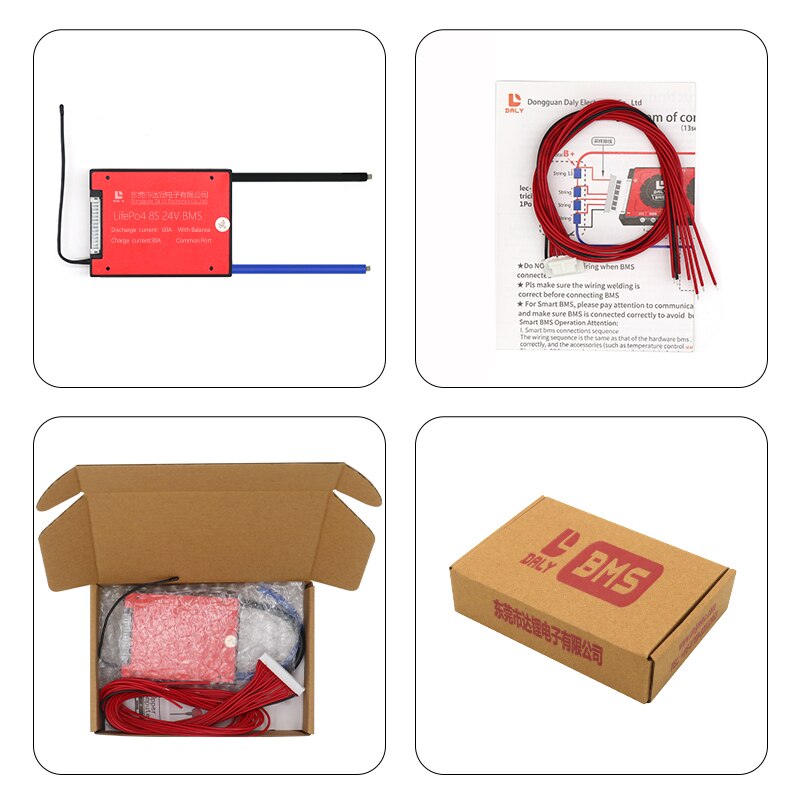 li-ion BMS 10S 36V 13S 48V 15A 20A 30A 40A 50A 60A with Balance Low High Temperature Cut Off Protection Support Ebike Escooter