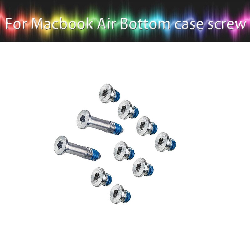 10 Pcs/Set Bottom Case Repair Replacement Screws for Macbook Air A1370 A1465 bottom case scew screws