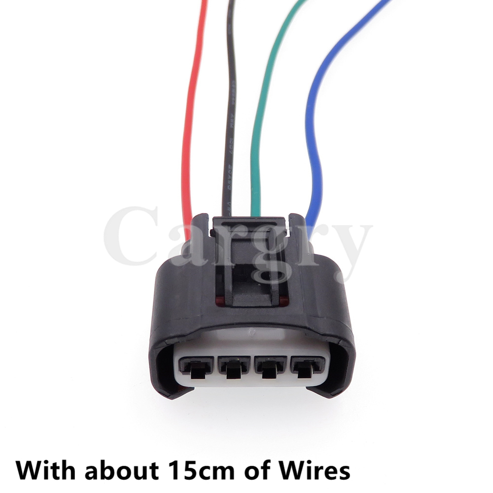 Bobina de encendido para automóvil, 1 Juego de 4P, enchufe de cable eléctrico 7283-7449-30, carcasa de plástico para coche, conector impermeable para Toyota: Morado