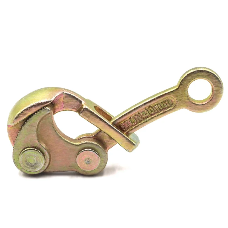 0.5Ton Wire Rope Jaw Clamp Multifunctional Electricity Cable Grip Pulling Non-Slip Haven Mini Tightening Tool Carbon Steel